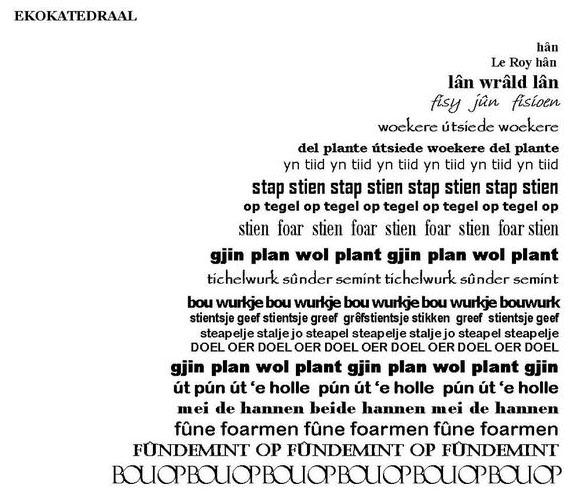 gedicht ekokathedraal van Yva Hokwerda