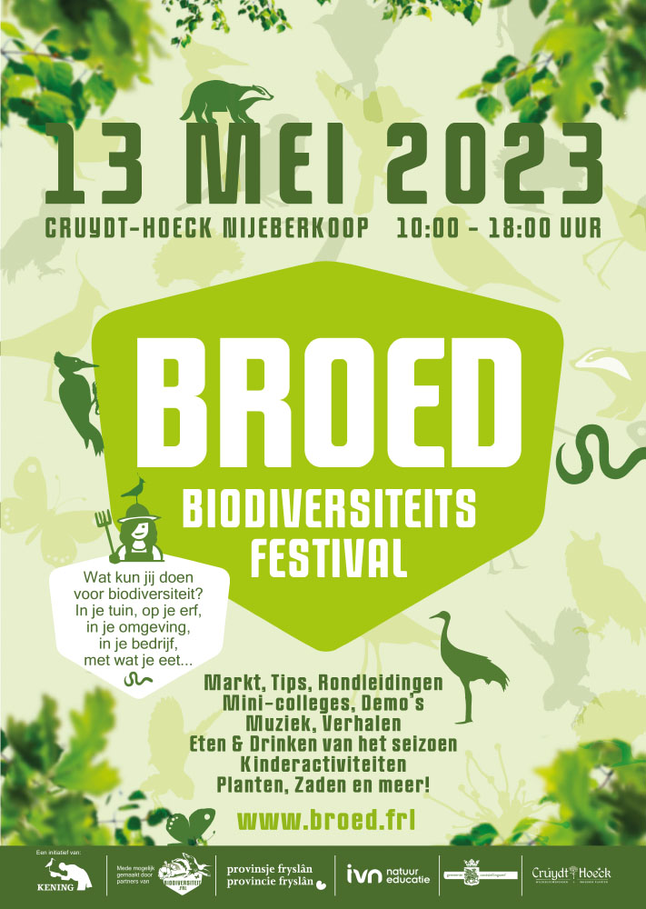 Biodiversiteitsfestival BROED op 13 mei met mini-college ecokathedralen