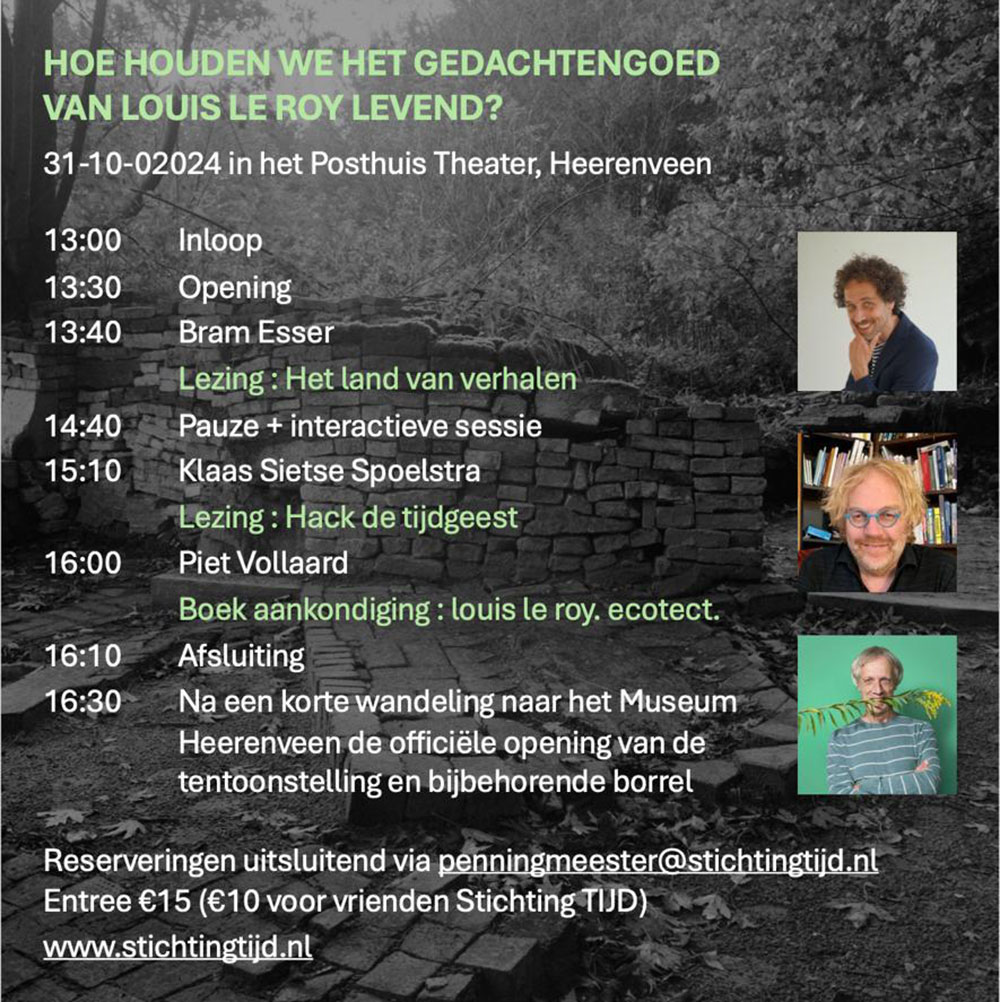 Het programma van het TIJD-symposium van 31 oktober 02024