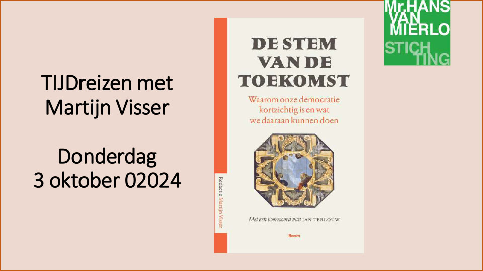 De lezing van Martijn Visser over De stem van de toekomst